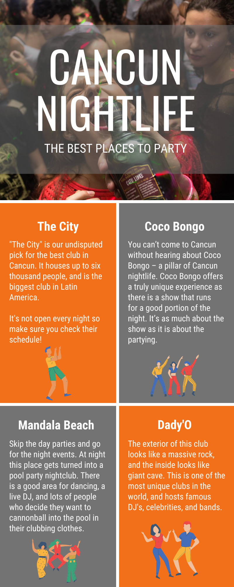 Cancun Nightlife Infographic Credit Carrots